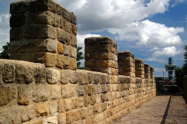 Section of reconstructed Hadrian's Wall