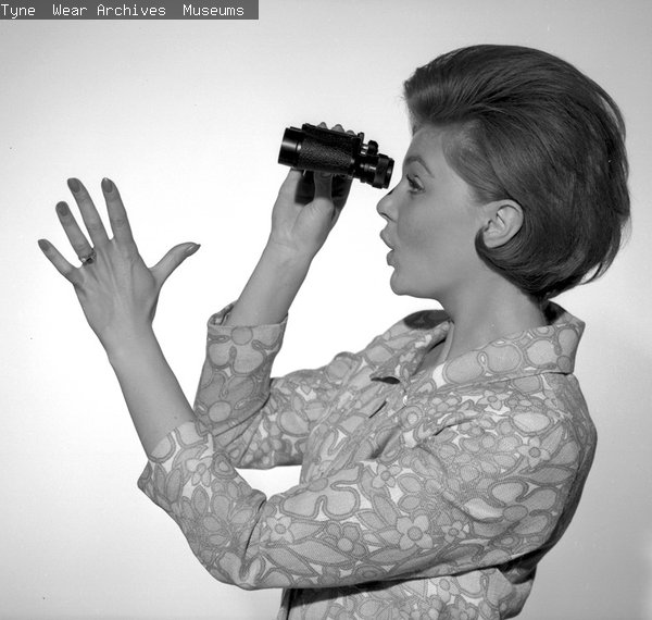 Model posing for a Turners publicity shot, July 1964